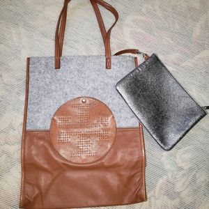 Tory Burch Grey Flannel Tote